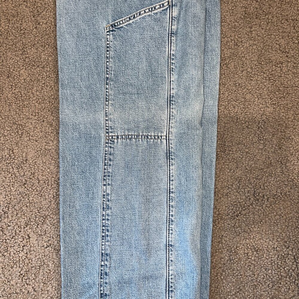 Vintage 90's LEVI'S L2 Baggy Wide Leg High Rise Big Pocket Skater Jeans Jr. 7 - Picture 11 of 16